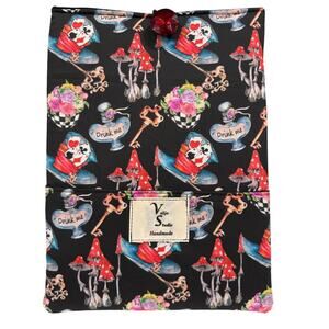 Handmade Alice in Wonderland Book Sleeve Limited Edition Whimsigoth Cover 8x11in